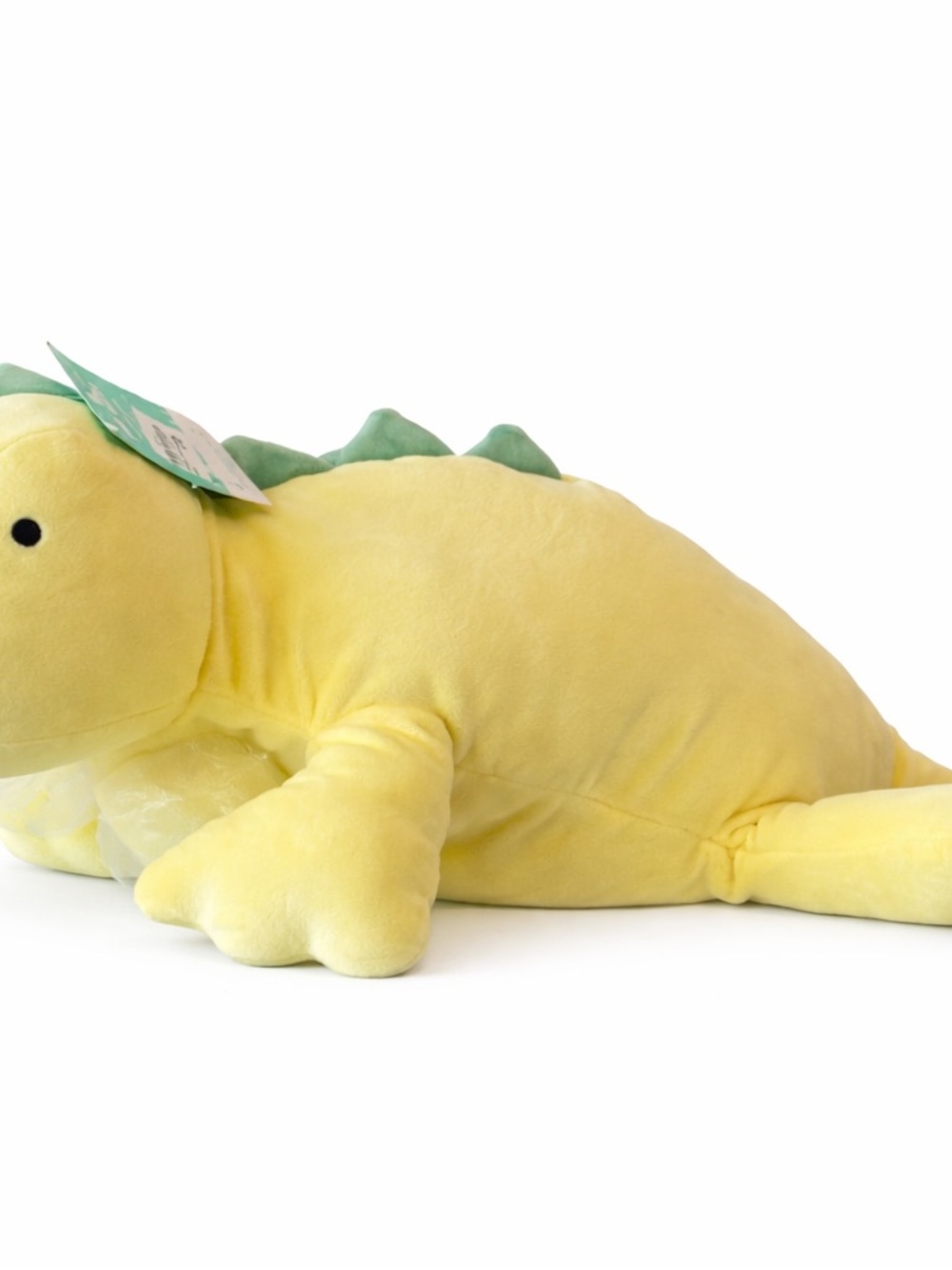 Pillowfort Yellow and Green Weighted Dinosaur Plush - New With Tags - Picture 6 of 6